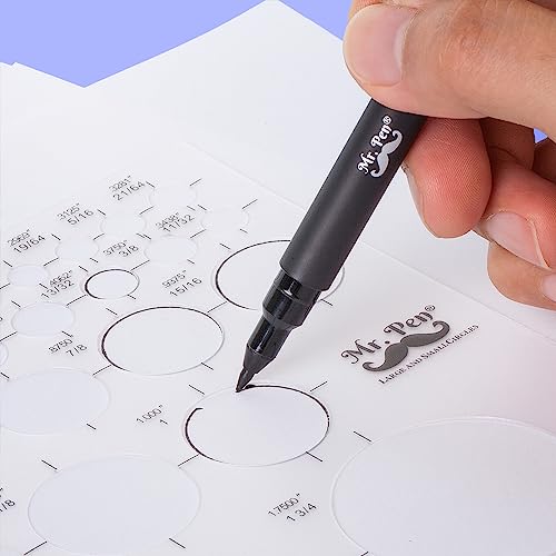 Mr. Pen- Circle Template, 2 pcs, Large and Small Size, Circle Stencil - style: Circle Template, 2 pcs