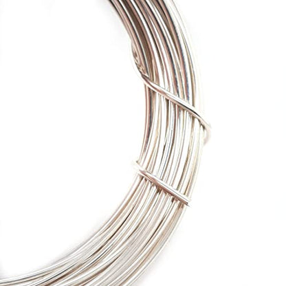 CRAFT WIRE 18 Gauge, 925 Sterling Silver Wire (Round) Dead Soft Made in USA - 10FT | Sterling Silver Wire for Jewelry Making, Wire Wrapping, Solid 925 Sterling Silver, High Quality Made in USA - size: 18 Gauge, style: 10 Feet
