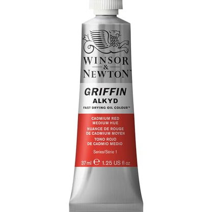 Winsor & Newton Griffin Alkyd Fast Drying Oil Paint, Cadmium Red Medium - color: Cadmium Red Medium Hue, style: 1.25-oz Tube