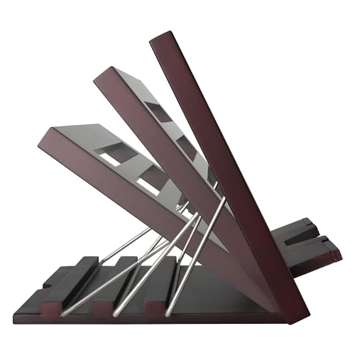 SoHo Urban Artist Tabletop Desk Easel for Painting - Mahogany Finish, Stylish Display Stand with Bookrest
