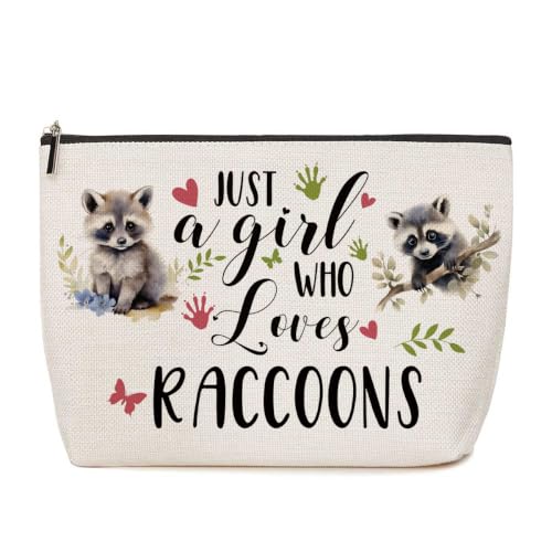 Lovdazzles Raccoon Gifts for Girls Makeup Bag Funny Animal Cosmetic Bag - color: Multicolor 1759