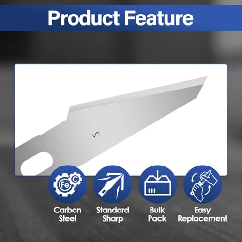 120 Pack Hobby Knife Blades, #2 High Carbon Steel Replacement Blades for Craft & Art, Standard Sharpness Craft Knife Refills for Paper, Fabric & Thin Plastic - style: #2