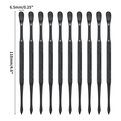 suiwotin 10PCS Wax Carving Tool, Stainless Steel, Black - color: Black - 10PCS