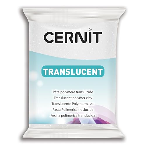 CERNIT Transparant Clay 56g, Amber, 7 x 5.5 x 1.5 cm - color: Amber