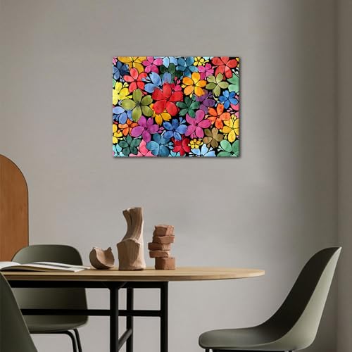 TUMOVO Paint by Numbers Kit for Adults Beginner Flower Botanical Art | Vibrant Flowers Pre-numbered Canvas with Acrylic Paints, Match Numbers to Colors, No Painting Skills Needed, 16x20 Inch - color: Flowers