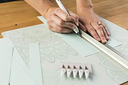 Cricut TrueControl Knife Kit - Precision Craft Knife for Art, Scrapbooking & DIY Projects - 5 Spare Blades - Mint - color: Mint, style: Craft Knife