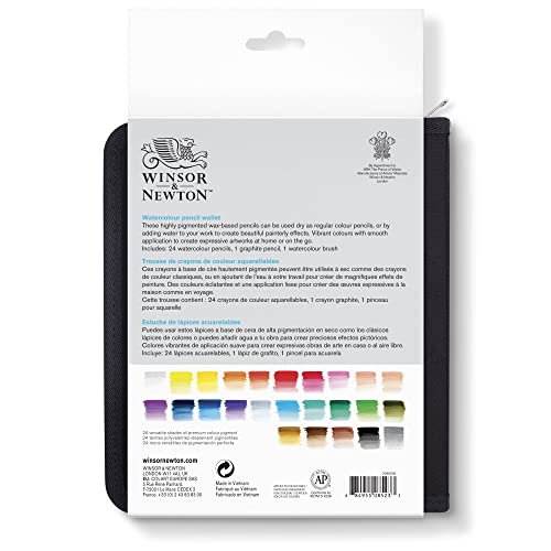 Winsor & Newton Studio Collection Artist Pencils, Watercolor Pencil Wallet, Set of 26 - style: 26 Watercolor Pencils