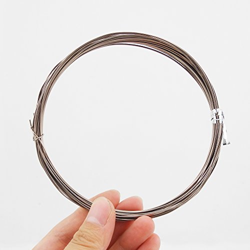 INSPIRELLE 20 Guage Aluminum Craft Wire 20 Colors Bendable Metal Wire - size: 20 Guage (0.8mm)