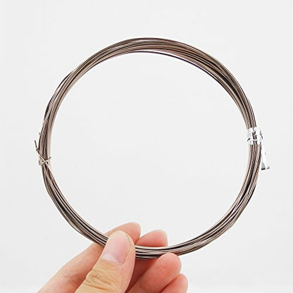 INSPIRELLE 20 Guage Aluminum Craft Wire 20 Colors Bendable Metal Wire - size: 20 Guage (0.8mm)