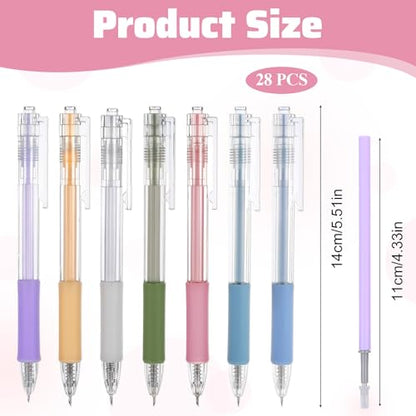 28 Pcs Pen Craft Knife Set Precision Cutting Tool Pen Craft Knife with 16 Steel and 5 Ceramic Cutter Head Retractable Cutting Tools for DIY Scrapbooking Cartoon Cutter Pattern