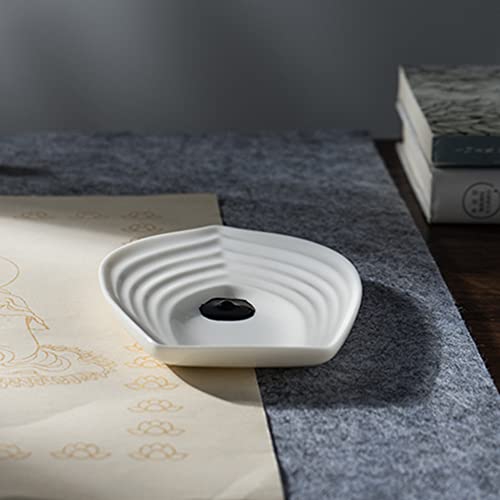 5-9in Ceramic Watercolor Mixing Palette, Square Porcelain Watercolor Palette, Porcelain Watercolor Palette, Ceramic Artist Paint Palette for Watercolor Gouache (S - Ink Dish) - color: S - Ink Dish