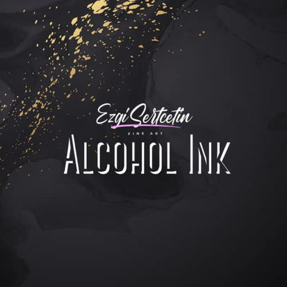 Premium Alcohol Ink|Metallic or Glitter Vibrant|High Saturated Unique Colors|4oz|for Tumblers,Coasters,Resin Dye,Alcohol Ink Paper,Yupo,Resin Petri Dish|by Ezgi Sertcetin (Metallic Bronze) - color: Metallic Bronze