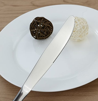 16-Piece Stainless Steel Dinner Knives Set (Pack of 2) - size: dinner knives (Pack of 2)