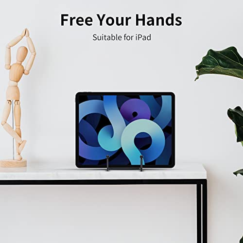 Kruodop 3 Pack 6 Inch Plate Stands for Display, Plate Holder Display Stand, Picture Frame Stand Black Metal Frame Holder Stands for Book,Small Easel,Decorative Plate,Photo and Platter,Tabletop Art