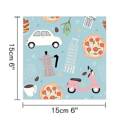 Scrapbook Paper, 24 Sheets 6"×6" 160gsm Single-Sided Patterned Cardstock - color: 24 sheets-cartoon
