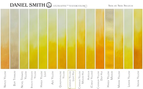 Daniel Smith Extra Fine Watercolor Paint, 5ml Tube, Cadmium Yellow Light Hue, 284610192 - color: Cadmium Yellow Light Hue