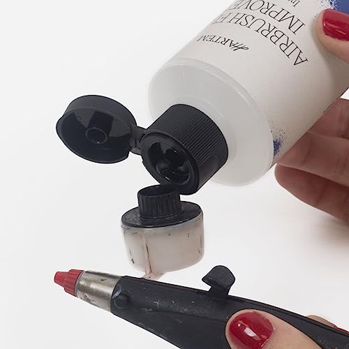 Hartem - Airbrush Flow Improver 200 ml (6.76 Fl Oz) with Anti-Spill Stopper | Reduces Surface Tension to Prevent Flashbacks and Marks and Delays Drying Time - size: Airbrush Flow Improver 200ml (6.76 Fl Oz)