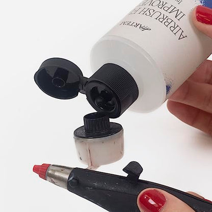 Hartem - Airbrush Flow Improver 200 ml (6.76 Fl Oz) with Anti-Spill Stopper | Reduces Surface Tension to Prevent Flashbacks and Marks and Delays Drying Time - size: Airbrush Flow Improver 200ml (6.76 Fl Oz)