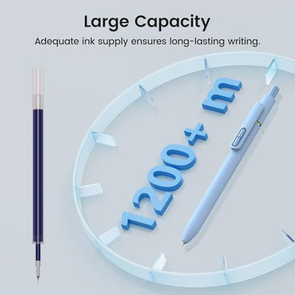 8 Pack Blue Gel Pens with Fidget, Quick-drying Blue Ink No Smudge - color: Morandi-Blue Ink-8Pcs