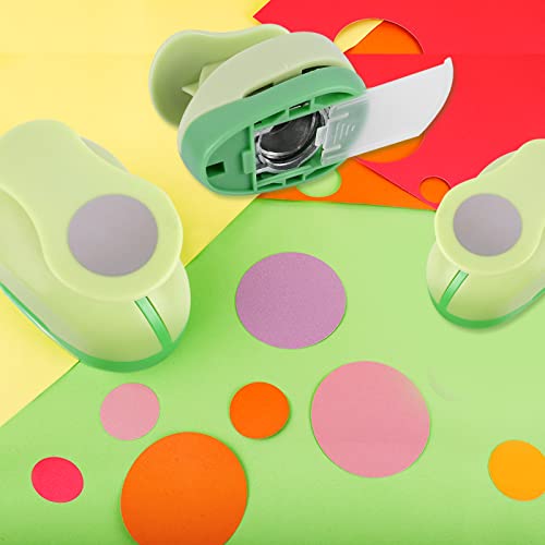 UCEC Circle Cutter 3 Pcs Circle Punch Craft Paper Hole Cutter for Crafting - color: circle, size: 3pack, 3/8+5/8+1in