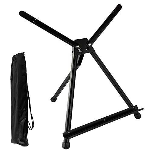 SoHo Urban Artist Black Aluminum Tabletop Easel Stand, Portable Easel for Display, Painting Canvas and More, Set of 3 - size: 3 Units