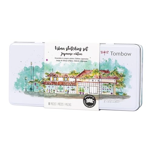 Tombow 56305 Urban Sketching Set. 8-Piece Art Set