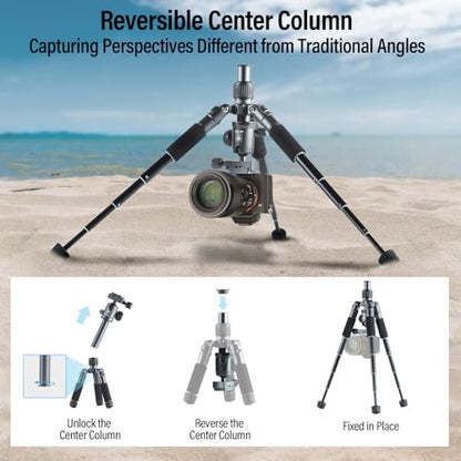SIRUI AM-TT50 Aluminum Mini Tabletop Tripod, 360° Ball Head, 20" - style: AM-TT50