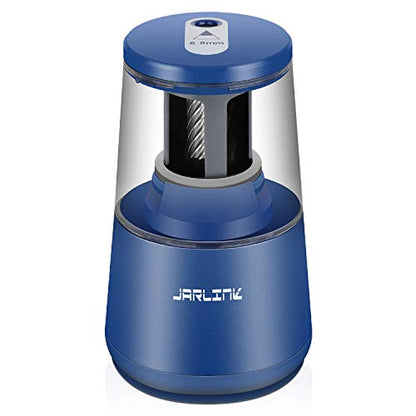 JARLINK Electric Pencil Sharpener, Heavy Duty Helical Blade, Auto Stop - color: Blue