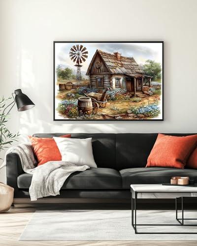 Farmhouse Diamond Art Kits for Adults, Country Diamond Art 12X16 Inch - color: Landscape 11