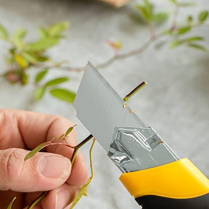 Box Cutter Retractable 25MM Long Utility Knife With 20pcs Blades Refills | Heavy Duty Exacto Knife Razor Knife Utility, Snap Off Blades Box Cutter with Rubber Grip for Cardboard, Boxes, DIY Crafts - size: 20 Blades + 1 Knife