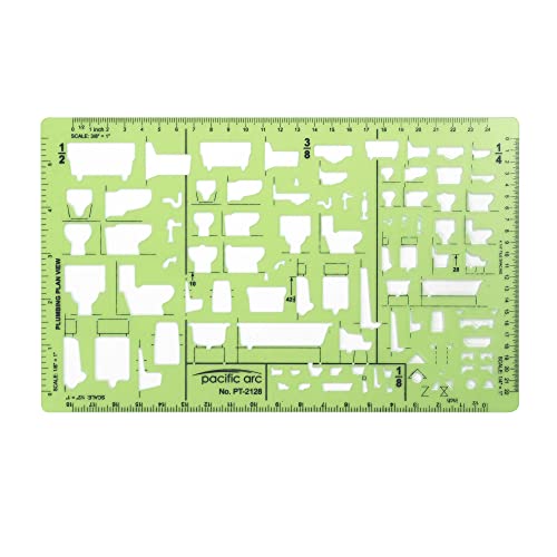 Pacific Arc, Template, Plumbing Plan View, 1/16-1/4"-1/8" Scale - style: Plumbing Plan View