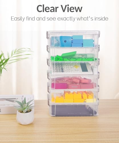 Sooez 12 Pack Extra Large Pencil Box, Plastic Pencil Case Crayon Box - color: Black, size: Large (Pack of 2)