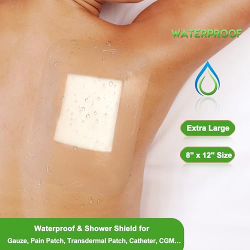 NeuHeils Transparent Film Dressing 8"x12", 10pks Tattoo Waterproof Bandage - size: 8''x12'' (Pack of 10)