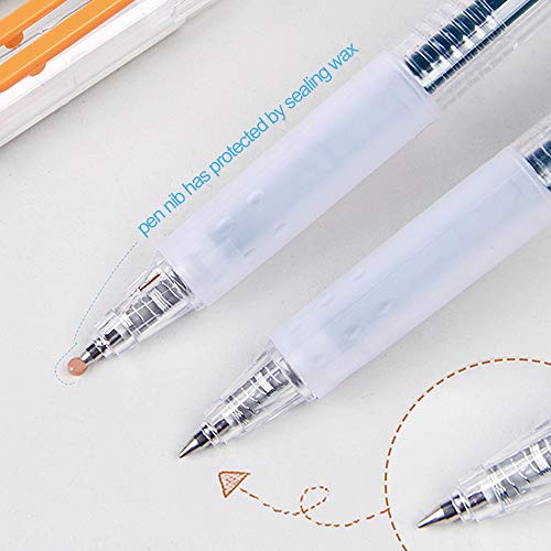 Extra Fine Point Retractable Gel Pens,0.38mm Micro Precision Tip | Smooth Writing Black Refill 12 Count No Smudge No Bleed for Journaling Note Taking Exam Signature Drawing Letter - style: 12 Counts