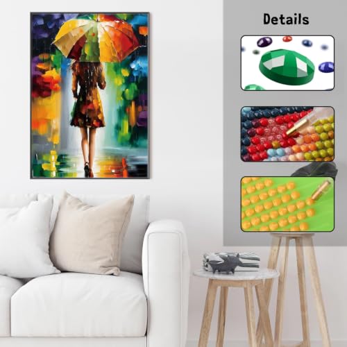 GUMITOON Diamond Art Kits for Adults-Pink Bow Full Drill Diamond Dots Paintings for Beginners, Round 5D Paint with Diamonds Pictures Gem Art Painting Kits DIY Crafts Kits 12"x16" QCY-149 - color: QCY-174
