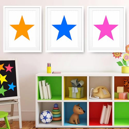 8 Pcs Large Star Stencil Set,8 Size Reusable Star Stencils for Painting | 5-Point Star Template Spray Paint Supplies for Painting on Wood,Wall,Fabric,Pallet Flag,DIY Craft,4th of July Décor