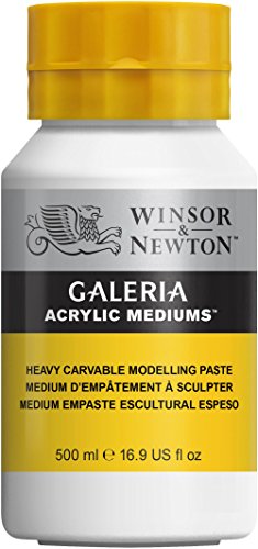 Winsor & Newton Galeria Acrylic Heavy Carvable Modelling Paste, 16.9-oz Jar - color: Heavy Carvable Modelling Paste, style: 16.9-oz