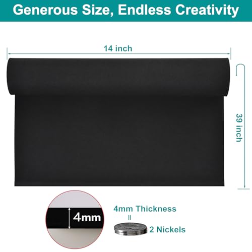 EVA Foam Roll - EVA Foam Sheets for Crafts,Cosplay Costume,DIY Projects - High Density Foam - 4mm Thick,39"x14" - size: 4MM-Thickness