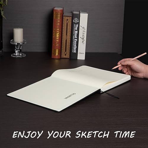 Vanrtto Hardcover Square Sketch Book, Mixed Media Sketchbook 8x8 Inch | Hardcover Square Sketchbook 120lb/200GSM Sketchbook Drawing Paper for Watercolor Mixed Media, 60 Sheets/120 Pages Sketch Pad - size: 8*8 INCH