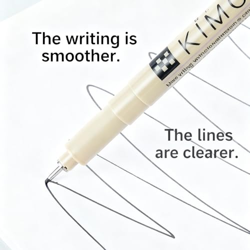 Micro Fineliner Drawing Pen,12 Black Fine Line Waterproof Ink Set
