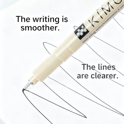Micro Fineliner Drawing Pen,12 Black Fine Line Waterproof Ink Set
