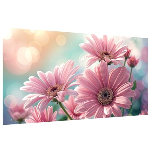 YOYA Large Diamond Art Kits for Adults, Flowers, 27.5 x 15.7 Inch | 5D Large Diamond Painting Kits, DIY Round Full Drill Diamond Art Flowers, Diamond Painting Gem Art and Crafts, Home Decor - color: Flowers 034