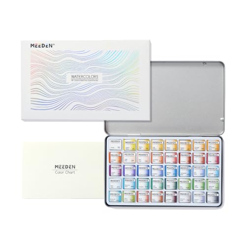 MEEDEN Professional Watercolor Paint Set: 40 Colors Semi-Moist Sets - color: 40 Colors