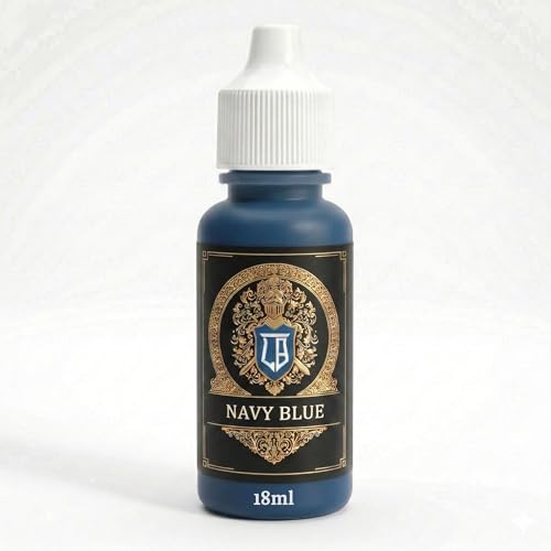 Ludus Bellum Miniature Paint Navy Blue Color 18ml Precision Dropper Bottle | Professional Acrylic Paint for Miniatures & Models, Provides Quality Acrylic Tones and Shades for Warhammer 40K D&D Figures - color: Navy Blue