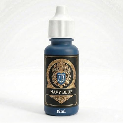 Ludus Bellum Miniature Paint Navy Blue Color 18ml Precision Dropper Bottle | Professional Acrylic Paint for Miniatures & Models, Provides Quality Acrylic Tones and Shades for Warhammer 40K D&D Figures - color: Navy Blue