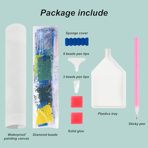 hill froeistung 5D Lighthouse Diamond Art Painting Kits for Adults,Sea,Landscape Diamond Art for Beginners, DIY Full Drill Island Diamond Art Painting(12X12 inch) - color: HF-A040
