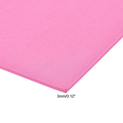 uxcell Pink EVA Foam Sheets 10 x 10 Inch 3mm Thickness for Crafts DIY Projects, 4 Pcs - color: Pink