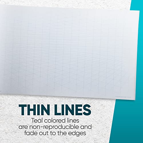 Koala Tools | Drawing Perspective (1 and 2-Point) Large Sketch Pad (2 Point - 11 x 17) - size: 2 Point - 11 x 17