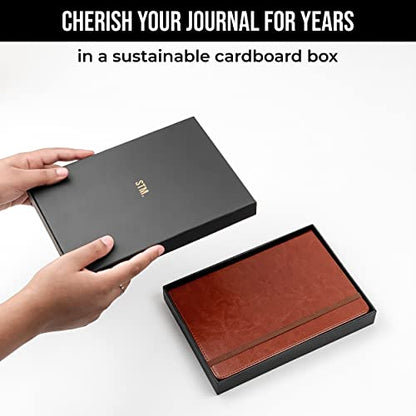Lined Journal Notebook for writing + Free Pen! Ruled 200 pages, 120gsm Thick Paper with Sticky Notes,pen loop, elastic band, leather hard cover | Scribbles That Matter A5 journals, (5.75 x 8.2) - color: Aqua
