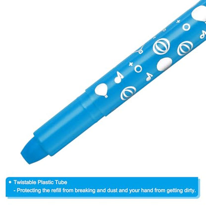 PATIKIL Gel Crayons, 3PCS Watercolor Crayons Silky Water Soluble Twist Bulk for Artists Coloring Drawing Painting, Bright Blue Crayon - color: Bright Blue